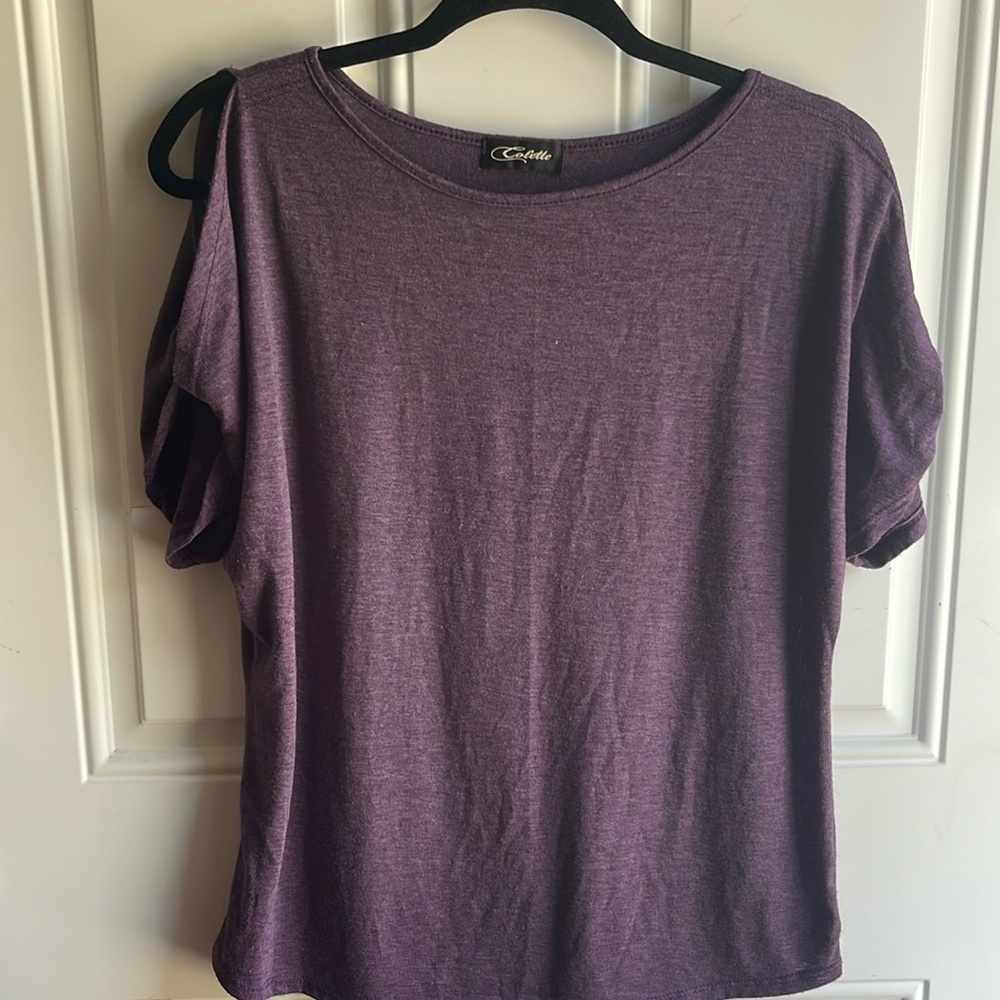 Colette purple top, size medium.
